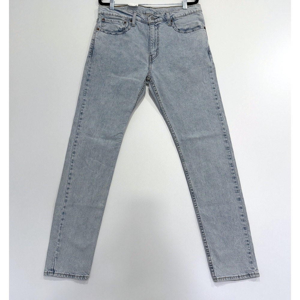 Levi Strauss 512 Slim Taper Jeans Mens 34x32 Light Wash Blue 28833-1033